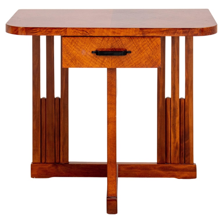 FLAME BIRCH VENEERED ART DECO