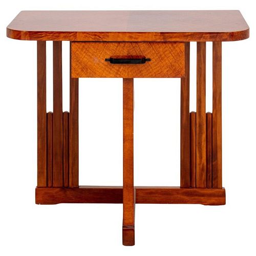 FLAME BIRCH VENEERED ART DECO