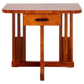 FLAME BIRCH VENEERED ART DECO