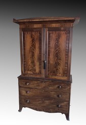 FLAME GRAIN MAHOGANY CABINET: