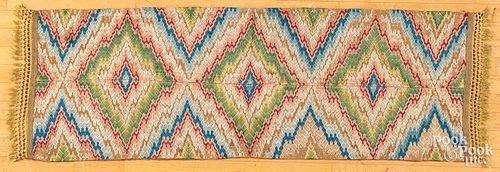 FLAME STITCH FABRIC PANEL ON