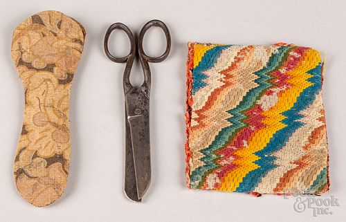 FLAME STITCH POCKET, CA. 1800,