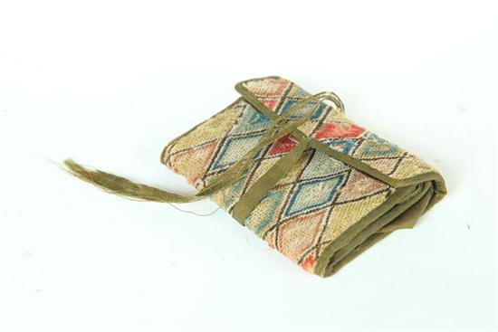 FLAME STITCHED POCKETBOOK.  English