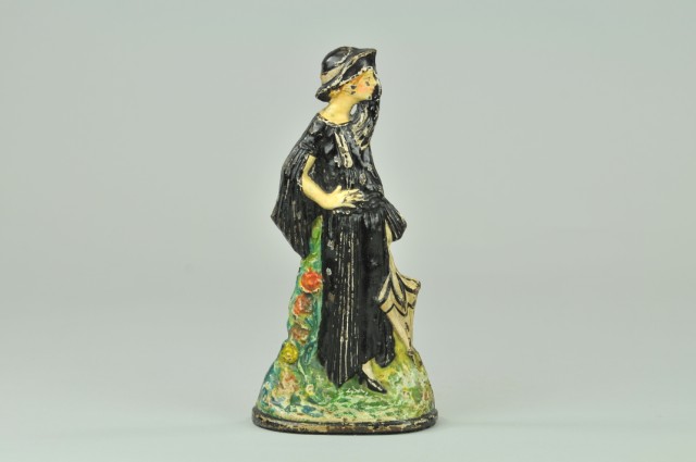 FLAPPER GIRL DOORSTOP Cast iron