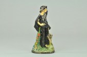 FLAPPER GIRL DOORSTOP Cast iro