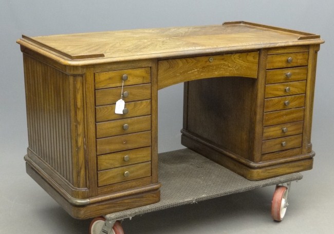 Flat top desk. 60'' W 31 1/2'' D