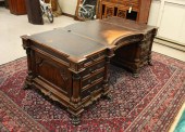 FLAT-TOP MAHOGANY DOUBLE-PEDES