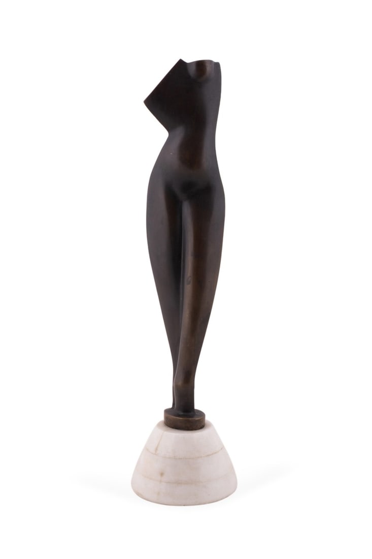 "FLAT TORSO" PATINATED BRONZE,