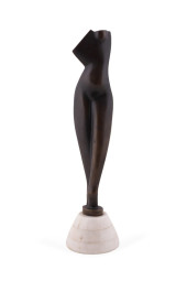 "FLAT TORSO" PATINATED BRONZE,