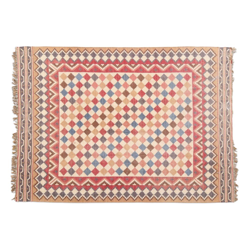 FLAT WEAVE GEOMETRIC KILIM RUG