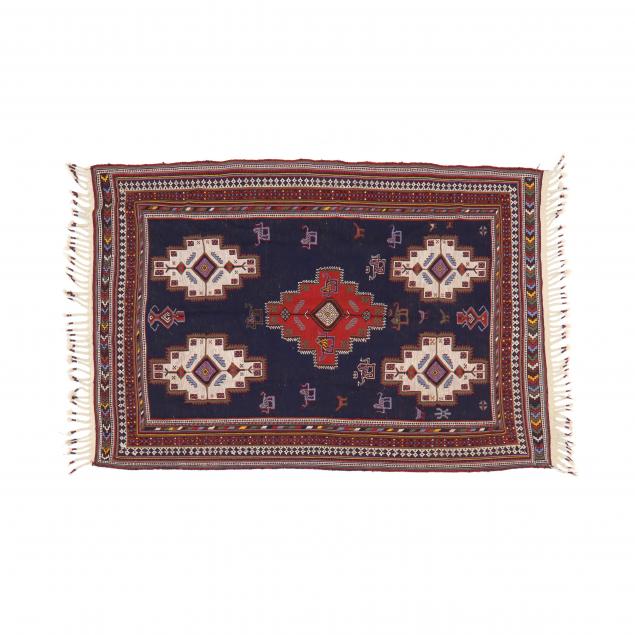 FLAT-WEAVE SOUMAK AREA RUG Cotton