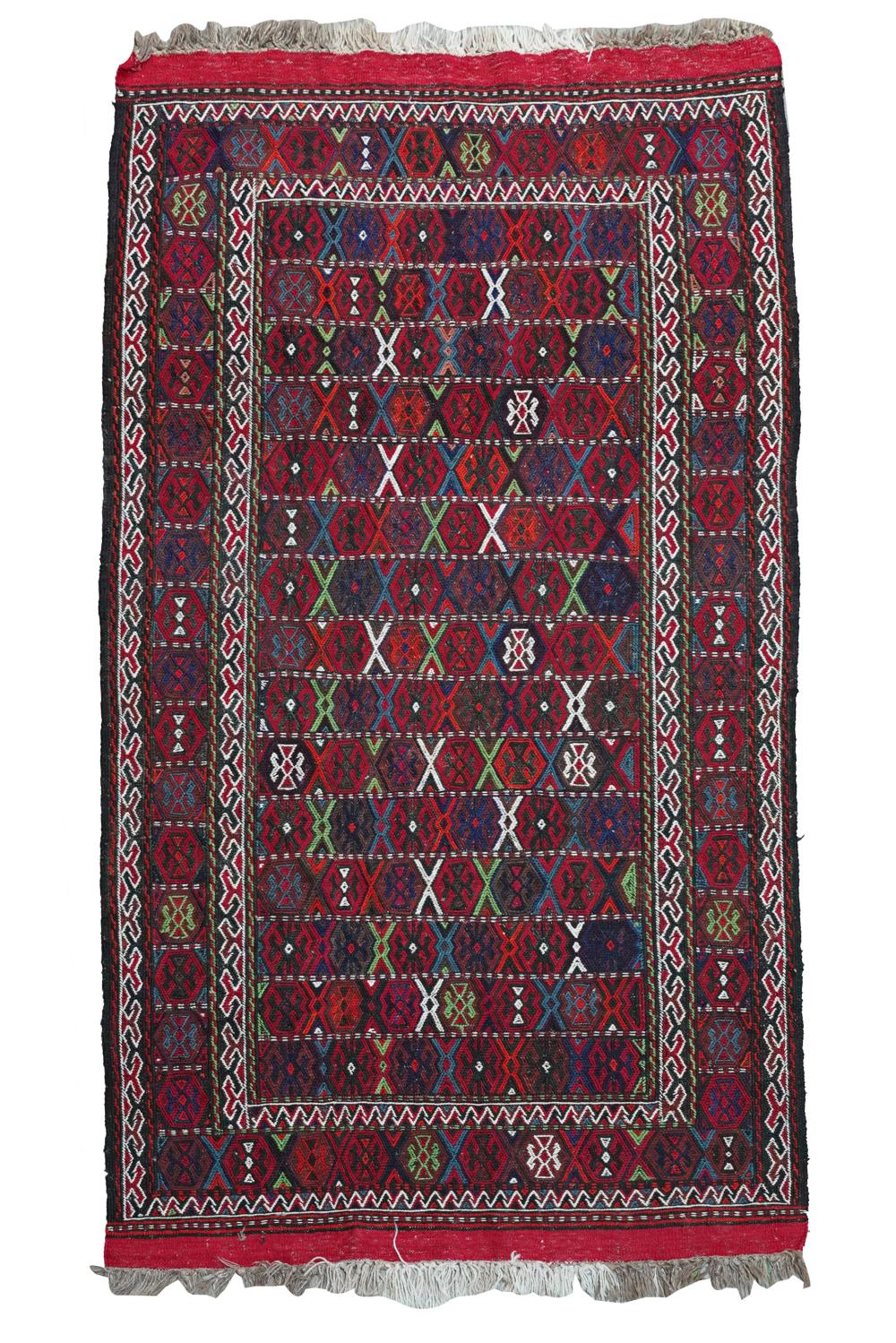 FLATWEAVE THROW RUGwool 6'11" x
