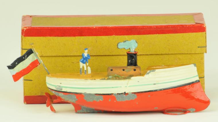 FLEISHMANN STEAMER WITH BOX c. 1908