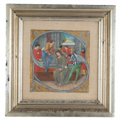 FLEMISH ANTIQUE ILLUMINATED MA