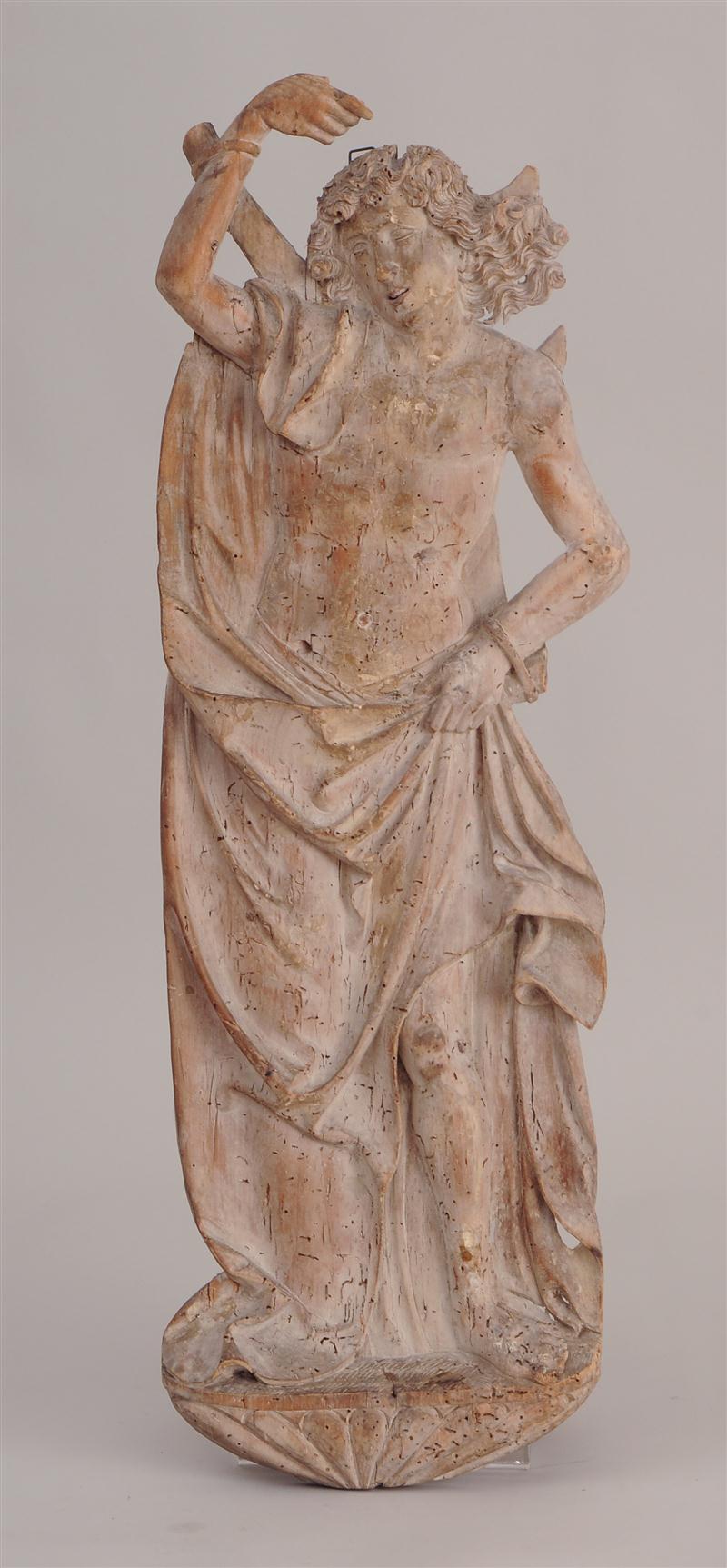 FLEMISH CARVED AND PARTIALLY