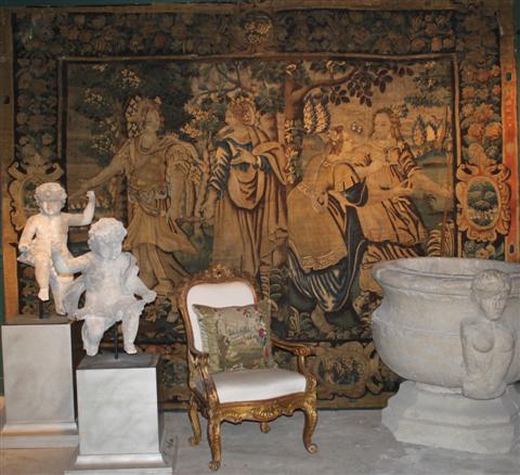 FLEMISH PASTORAL TAPESTRY. LATE