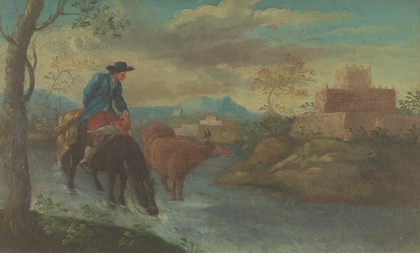 FLEMISH SCHOOL, 18TH CENTURY 9 ¾" x