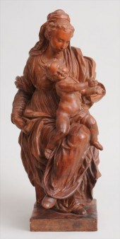 FLEMISH SCHOOL: SEATED VIRGIN