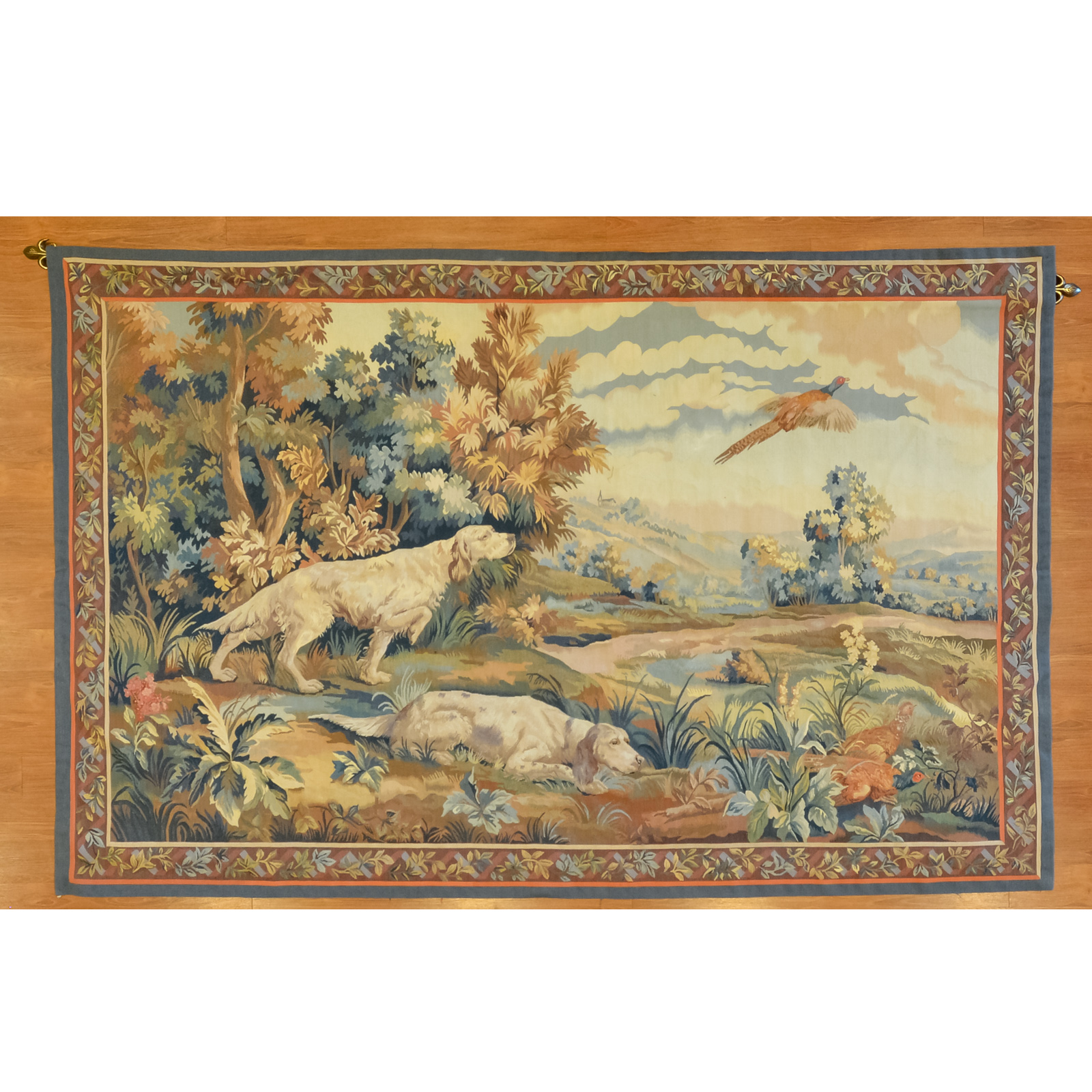 FLEMISH STYLE LANDSCAPE TAPESTRY,