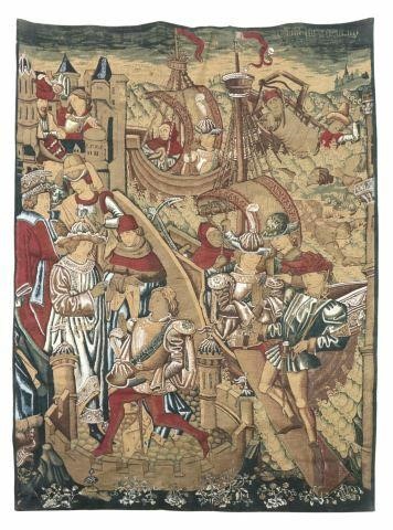 FLEMISH STYLE SCREEN PRINTED
