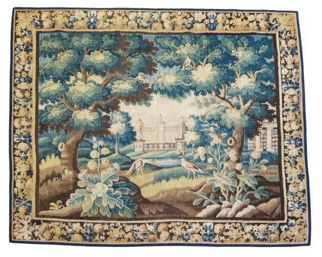 FLEMISH VERDURE LANDSCAPE TAPESTRY,