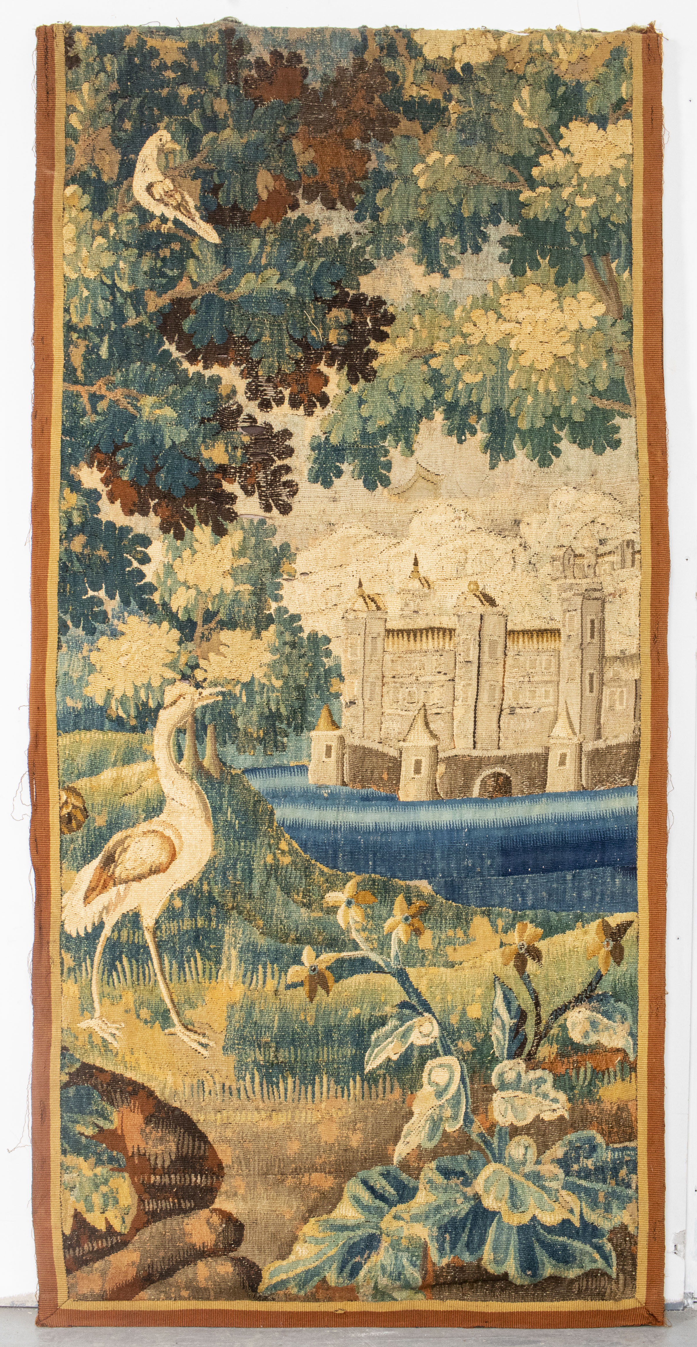 FLEMISH VERDURE TAPESTRY, ANTIQUE