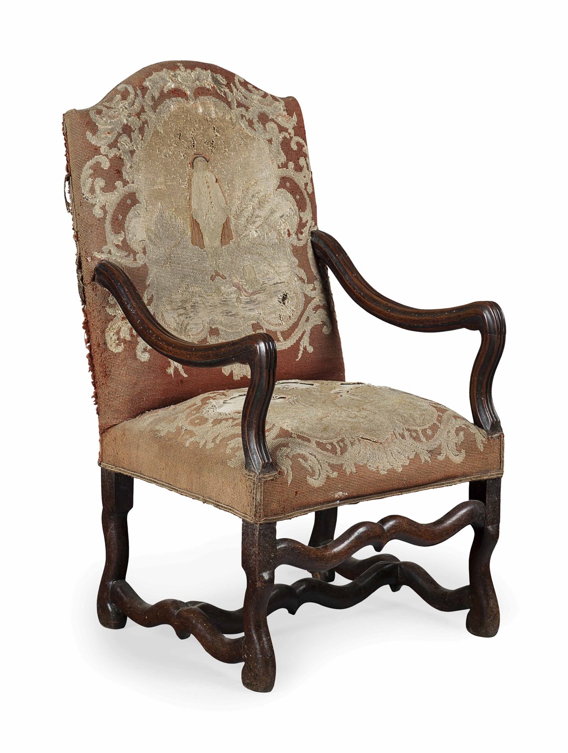 FLEMISH WALNUT AND NEEDLEWORK