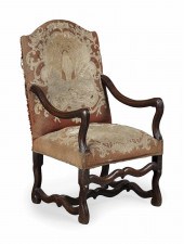 FLEMISH WALNUT AND NEEDLEWORK