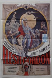 FLESH GORDON 1974 ONE SHEET MO