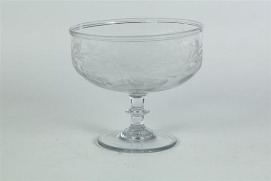 FLINT GLASS COMPOTE.  American  1st