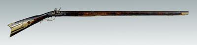 Flintlock long rifle, figured maple
