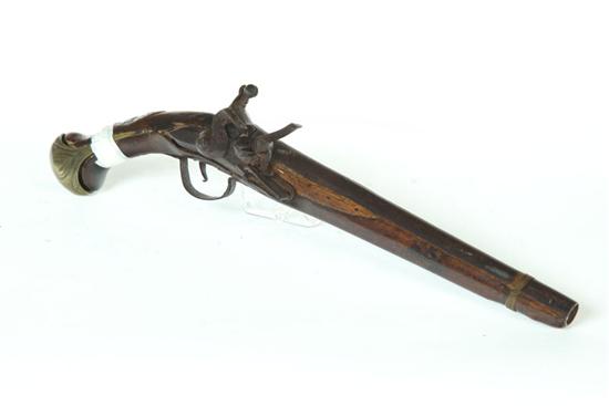 FLINTLOCK PISTOL.  European  18th