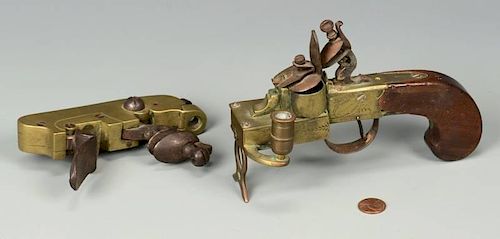 FLINTLOCK PISTOL TINDER LIGHTER AND
