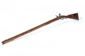 FLINTLOCK RIFLE.  Marked ''D.
