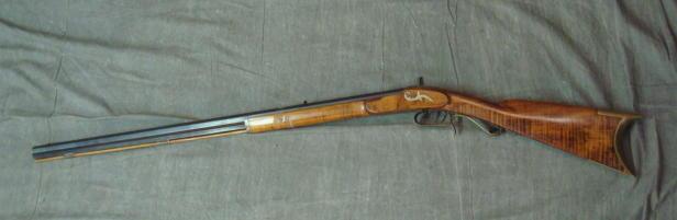 Flintlock Rifle Signed J.D. Shrock.
