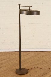 FLIP TOP BRASS FLOOR LAMP KURT