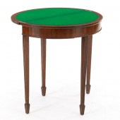 FLIP TOP GAME TABLE, 19TH CENT
