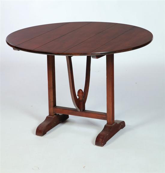 FLIP-TOP TABLE.  Labeled for