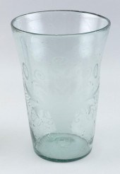 FLIP-TYPE GLASS VASE 20TH CENT