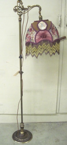 FLOOR BRIDGE LAMP WITH CLOTH