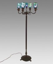 FLOOR LAMP WITH BLUE IRIDESCEN