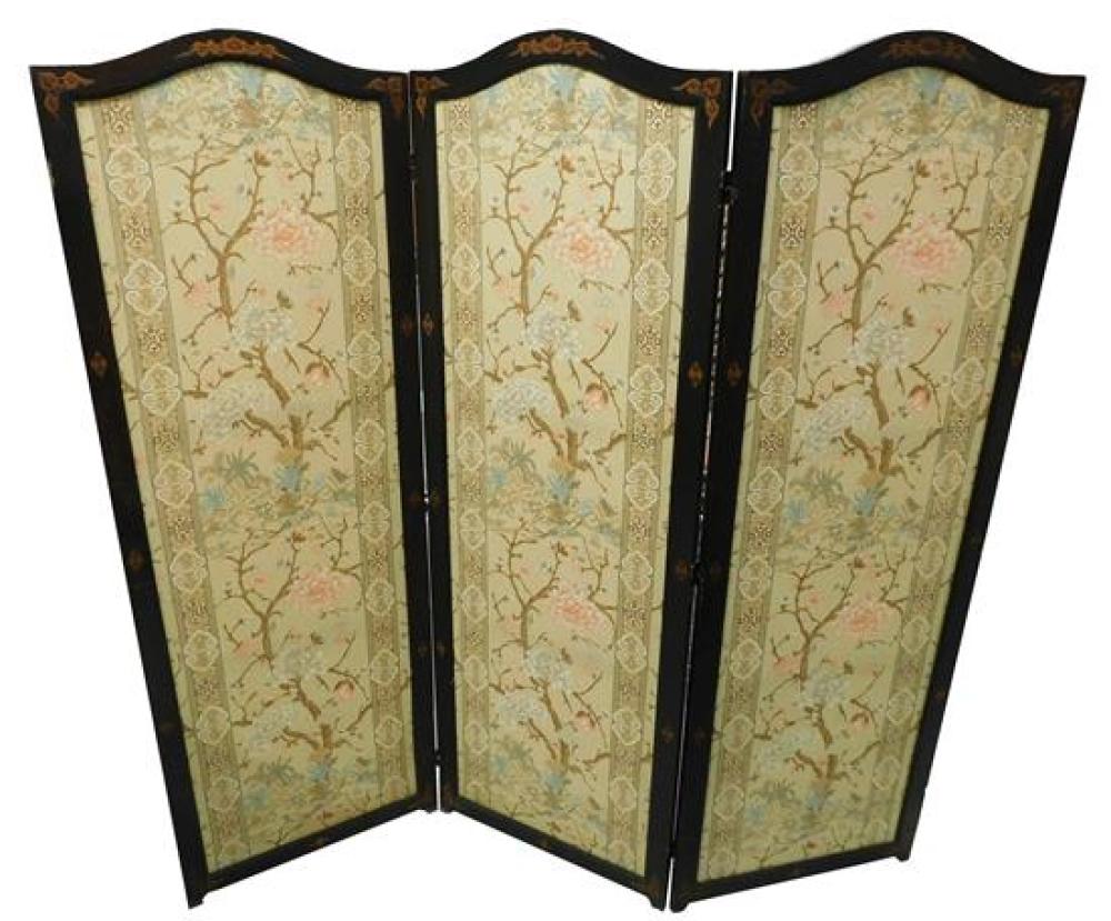 FLOOR SCREEN, THREE PANELS INSET