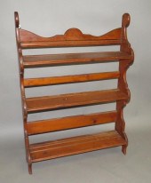 FLOOR SHELFca. 1880; in softwo
