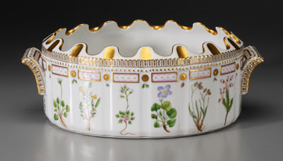 Flora Danica monteith, oval with