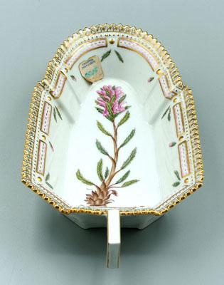 Flora Danica one handled server,