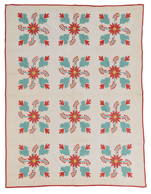 Floral Appliqu? Quilt probably