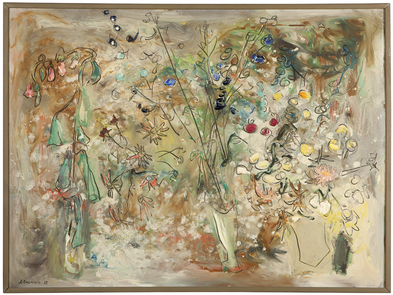 Floral Composition signed and dated