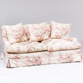 FLORAL LINEN SLIPCOVER UPHOLST