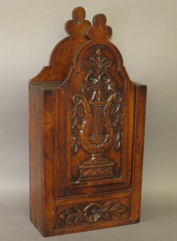 FLORAL & LYRE CARVED PANEL SLIDE