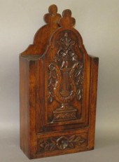 FLORAL & LYRE CARVED PANEL SLI